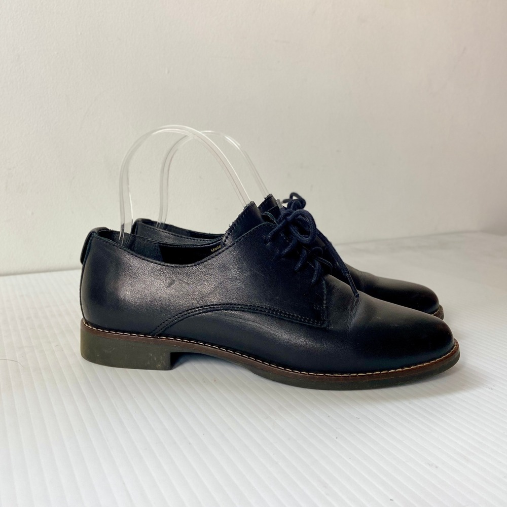 Aldo Black Leather Lace Up‎ Oxford Shoes Womens 6